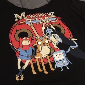 Adventure Time x Ghibli T-shirt tee fury